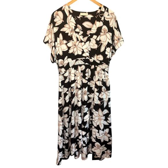 Momoni Varese Floral Silk Midi Dress - size 46 (US 8) - Picture 1 of 7